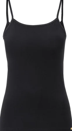 Comazo Damen-Unterhemd Spaghettiträger Schwarz New