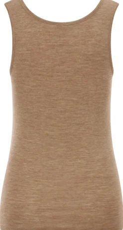 Comazo Damen-Unterhemd Wolle-Seide Camel Discount