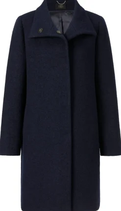 LANIUS Damen-Walkmantel Dunkelblau Best