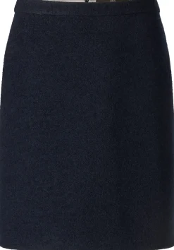 LANIUS Damen-Walkrock kurz Dunkelblau