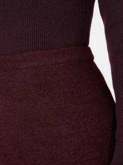 LANIUS Damen-Walkrock kurz Bordeaux Online