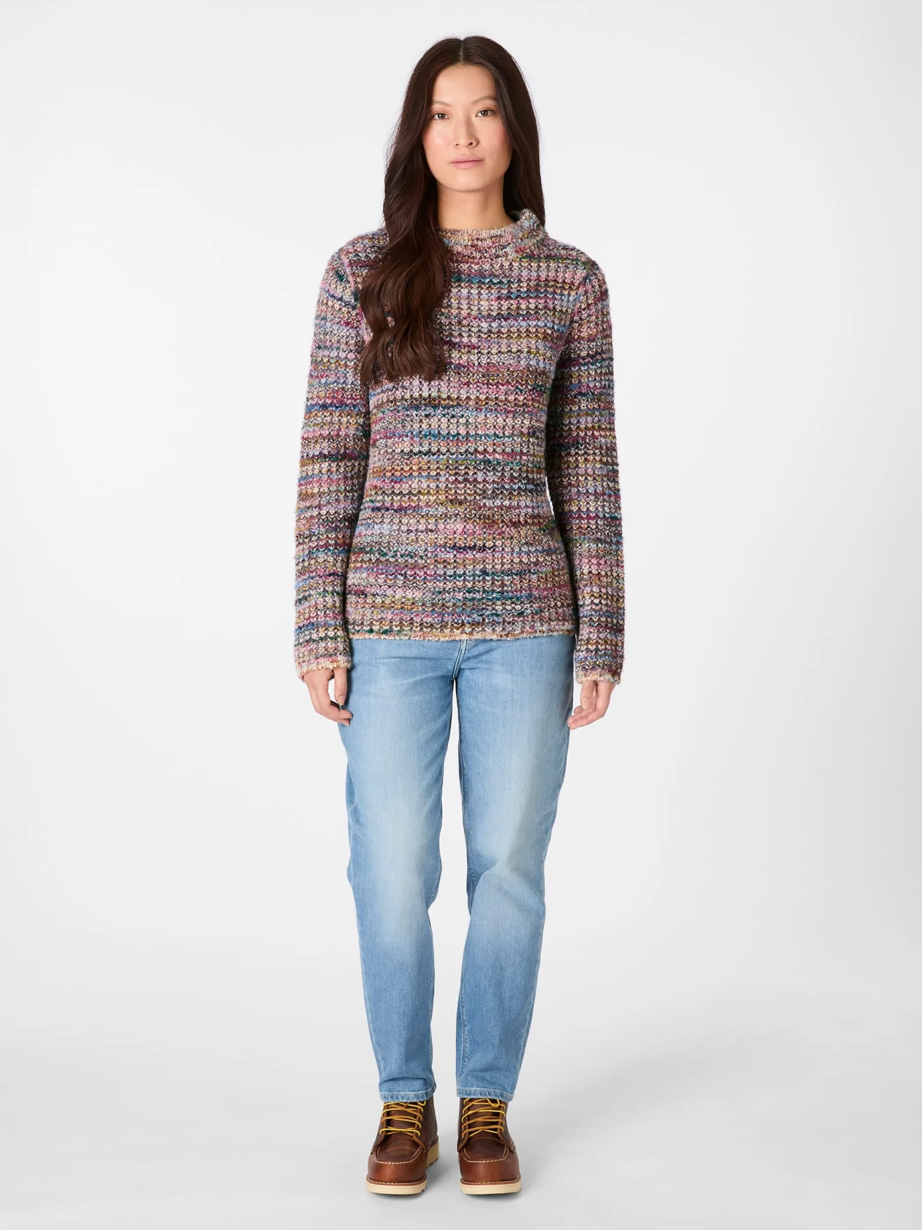 Alma & Lovis Damen-Wendepullover meliert Multicolor Outlet