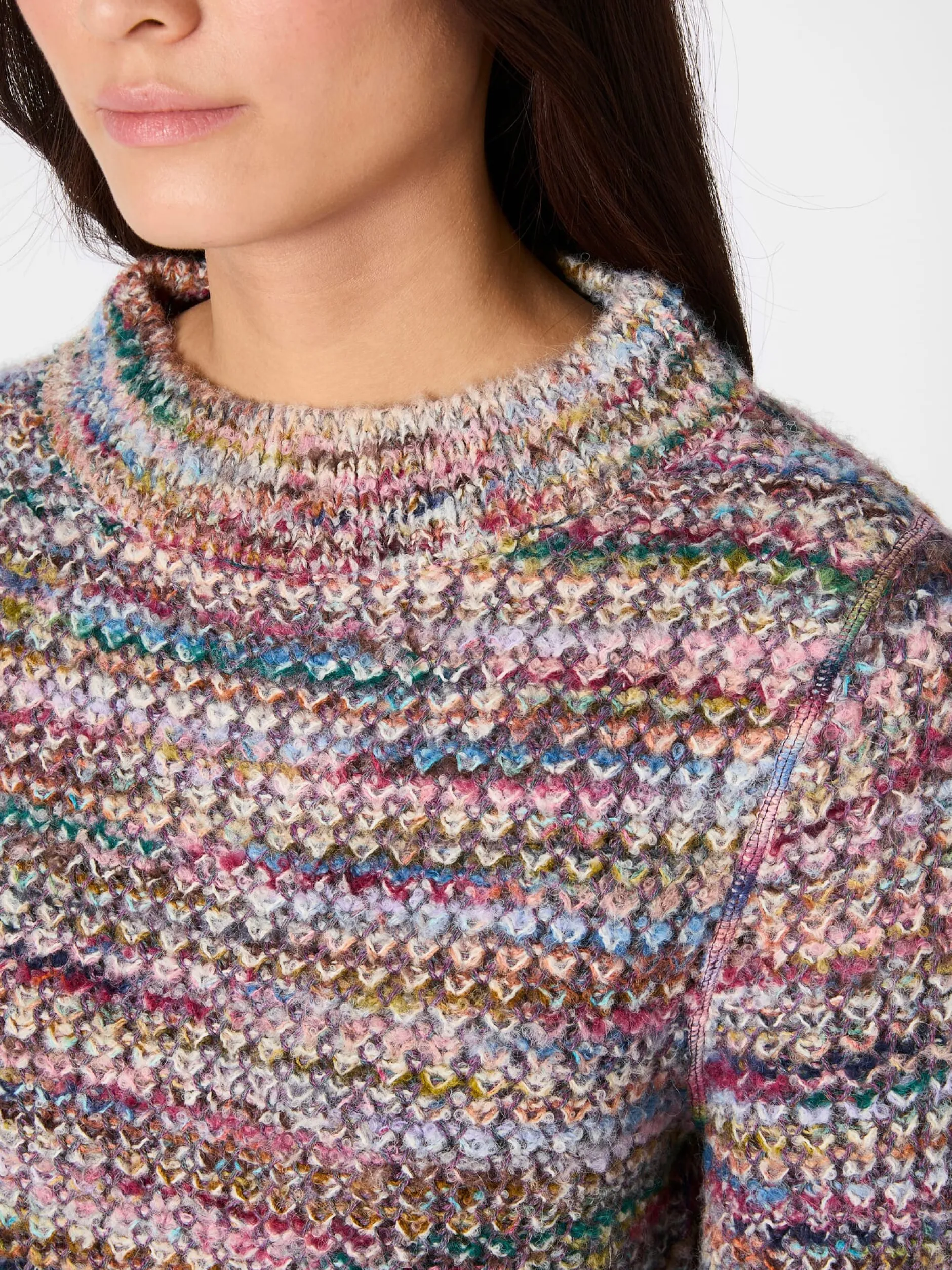 Alma & Lovis Damen-Wendepullover meliert Multicolor Outlet