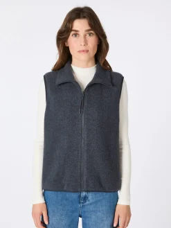 LangerChen Damenweste Anthrazit Outlet