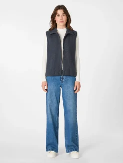 LangerChen Damenweste Anthrazit Outlet