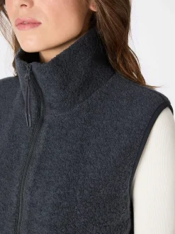 LangerChen Damenweste Anthrazit Outlet