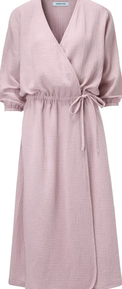 Manufactum Damen-Wickelkleid Musselin Rosé New