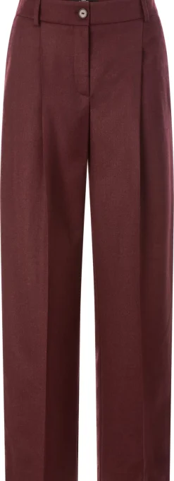 LANIUS Damen-Wollhose Bordeaux Sale