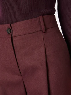 LANIUS Damen-Wollhose Bordeaux Sale