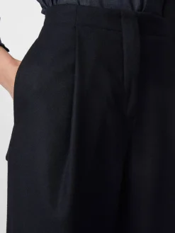 Christiane Strobel Damen-Wollhose Schwarzblau Sale