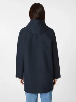 LangerChen Damen-Wollparka Navy Discount