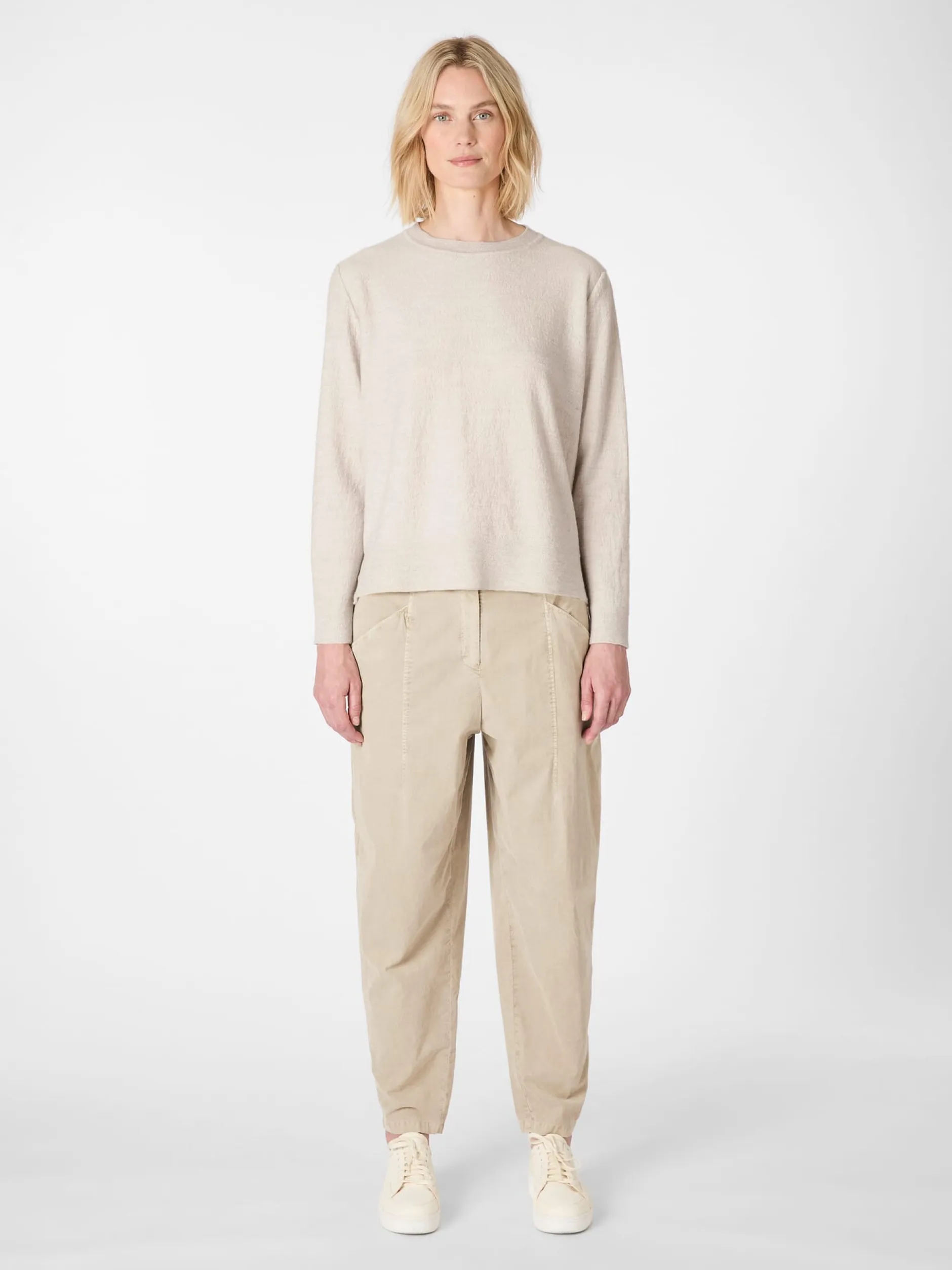 Oska Damen-Wollpullover Naturweiß Sale