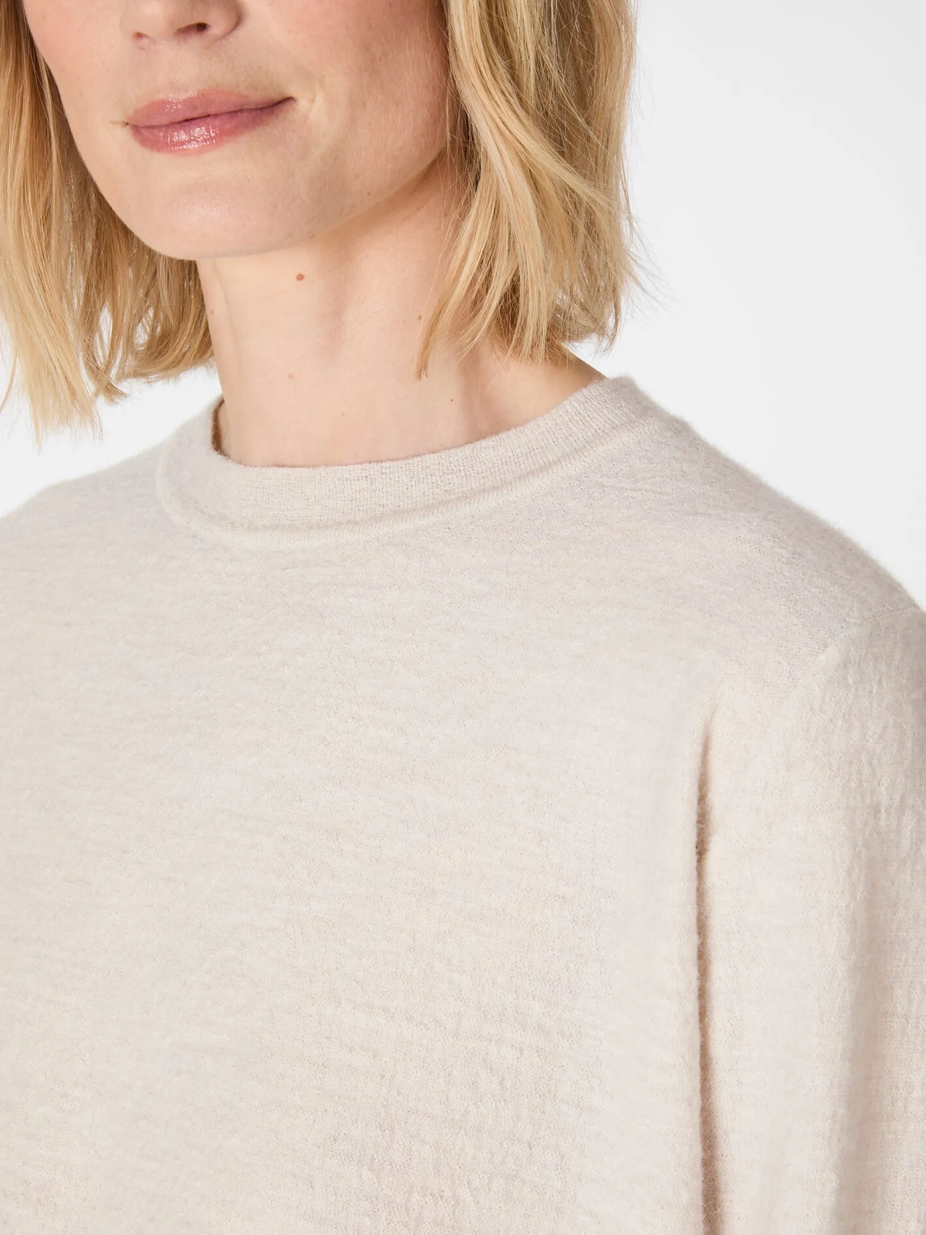 Oska Damen-Wollpullover Naturweiß Sale