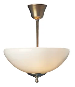 Berliner Messinglampen Deckenleuchte Messing mit Stab Hot