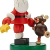 Detoa Albrechtice Drückfigur Weihnachtsmann mit Teddybär New
