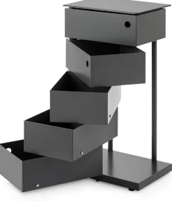 Dottus Trade Drehladen-Container Stahlblech 5-fach anthrazit Outlet