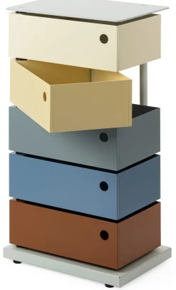 Dottus Trade Drehladen-Container Stahlblech 5-fach Polychrom Alessandro New