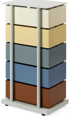 Dottus Trade Drehladen-Container Stahlblech 5-fach Polychrom Alessandro New