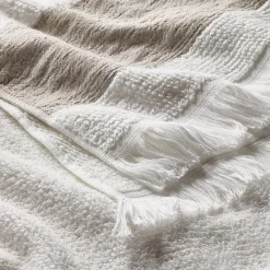 B Sousa Dias Duschtuch Leinenbordüre Hot