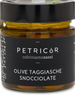 Azienda Agricola Calzia Euro Entsteinte Taggiasca-Oliven in Olivenöl Hot