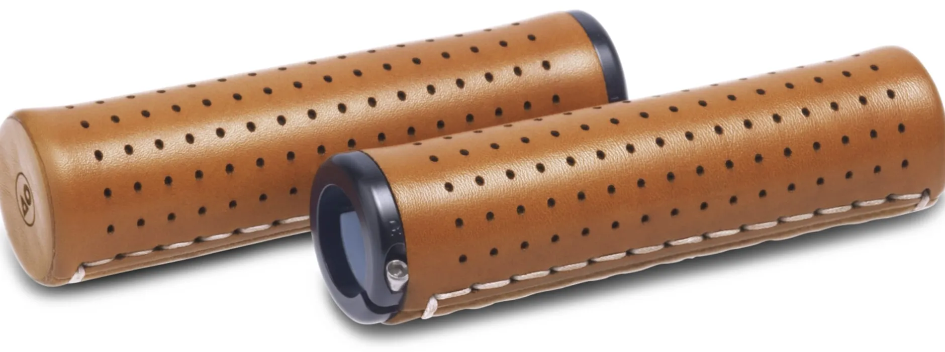 Manoli Fahrradgriffe Leder Mittelbraun Sale