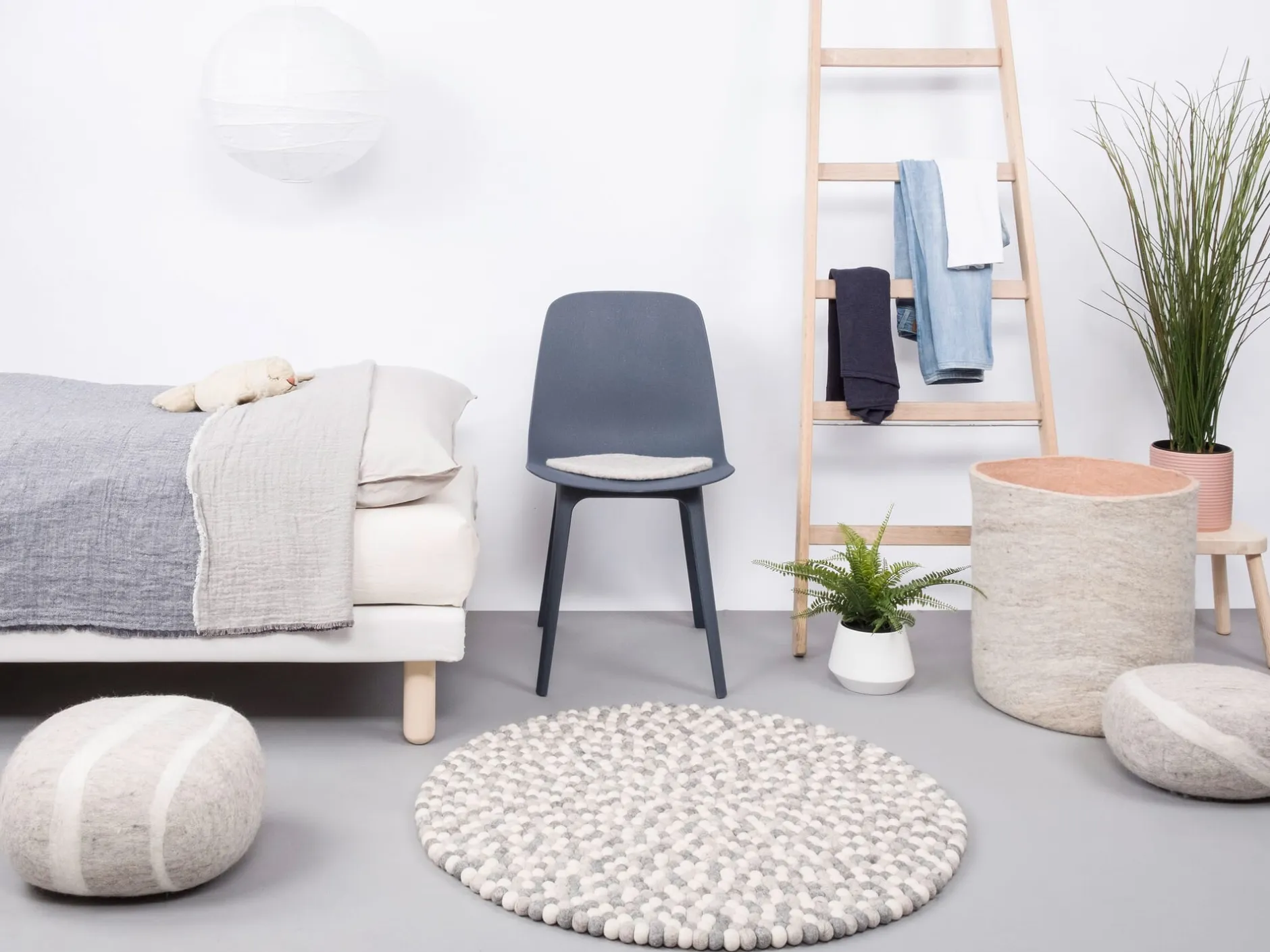 myfelt Filzkugelteppich New