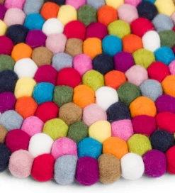 myfelt Filzkugelteppich Hot