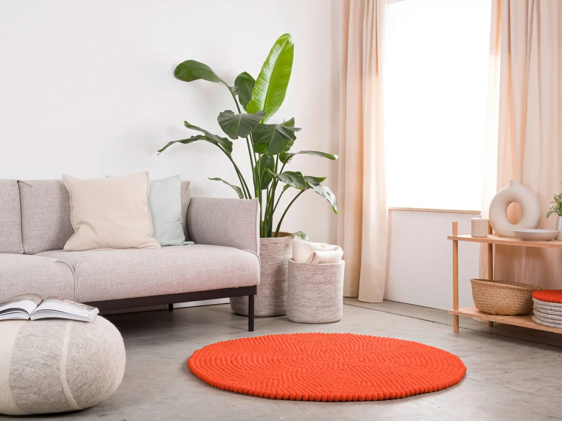 myfelt Filzkugelteppich Hot