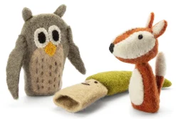 Én Gry & Sif Fingerpuppen Wald Filz New