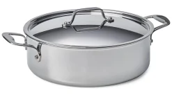 Silampos Flachkasserolle Edelstahl New