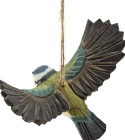 Wildlife Garden Fliegende Blaumeise Lindenholz handgeschnitzt Discount