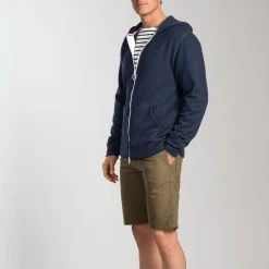 Armor lux Frottee-Kapuzenjacke Herren Blau Hot