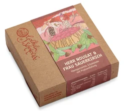 Goldhelm Schokoladen Manufaktur Ganache-Schokolade „Herr Nougat und Frau Sauerkirsch“ Online