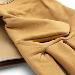 Rostaing Gartenhandschuh Leder lange Stulpe Gelb Outlet