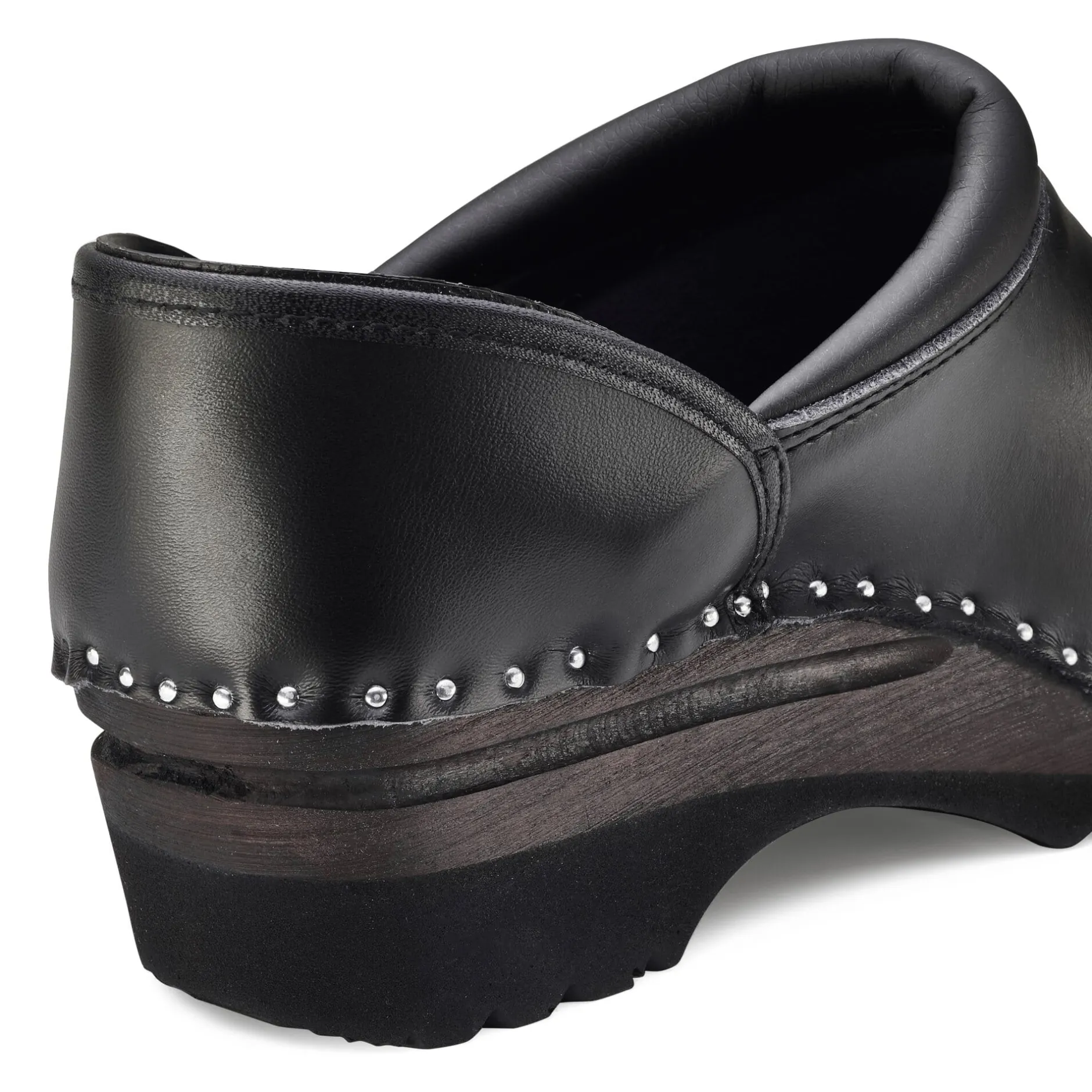 Troentorp Clogs Garten-Holzschuh mit Schutzkappe Schwarz