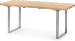 Auhof-Werkstätten Gartentisch Lärchenholz mit Edelstahlgestell New