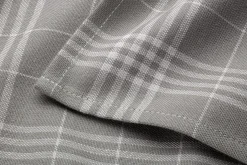 Leinenweberei Vieböck Geschirrtuch Baumwolle kariert Hellgrau Clearance