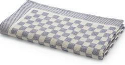 Seegers & Sohn Geschirrtuch Halbleinen Karo Blau