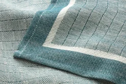 Seegers & Sohn Geschirrtuch Halbleinen Streifen Petrol Clearance