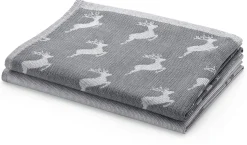 Framsohn Geschirrtuch Hirsch Grau Hot