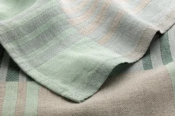 Lapuan Kankurit Geschirrtuch Leinen gestreift Grün Clearance