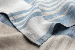 Lapuan Kankurit Geschirrtuch Leinen gestreift Blau Clearance