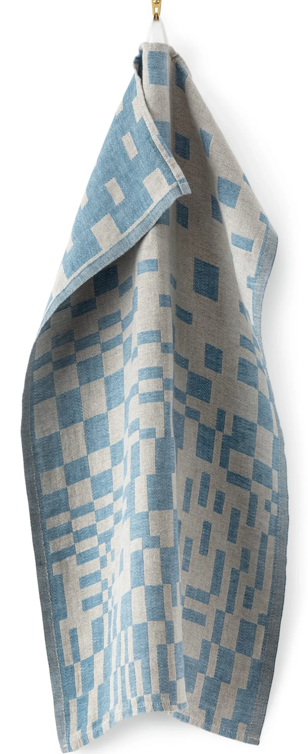 Lapuan Kankurit Geschirrtuch Leinen gewürfelt Blau Outlet