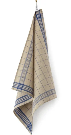 Leinenweberei Vieböck Geschirrtuch Mühlviertler Leinen Blau Discount