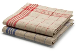 Leinenweberei Vieböck Geschirrtuch Mühlviertler Leinen Blau Discount