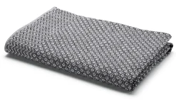 Leinenweberei Vieböck Geschirrtuch Rautenmuster Schwarz Hot