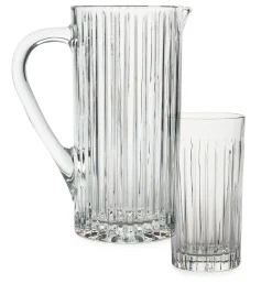 RCR Cristalleria Italiana Glaskanne gerippt New