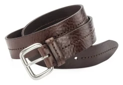 Ludwig Schröder Gürtel zwiegenäht Dunkelbraun New