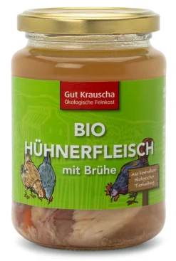 Gut Krauscha Bio-Hühnerfleisch mit Brühe Outlet