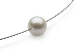 Ménard Halsreif Süßwasserperle, Weiß Hot